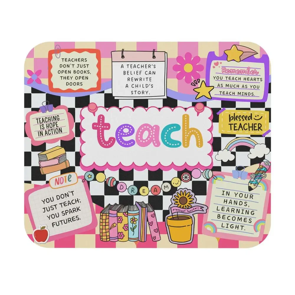 Teacher Classroom Quote Mouse Pad | Teacher Desk Mat, Inspirational School Decor